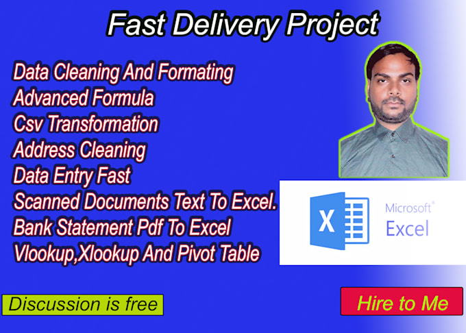 excel expert and data clean and data entry