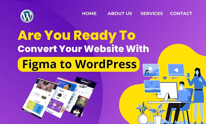 create figma,PSD,xd design to wordpress and figma to elementor