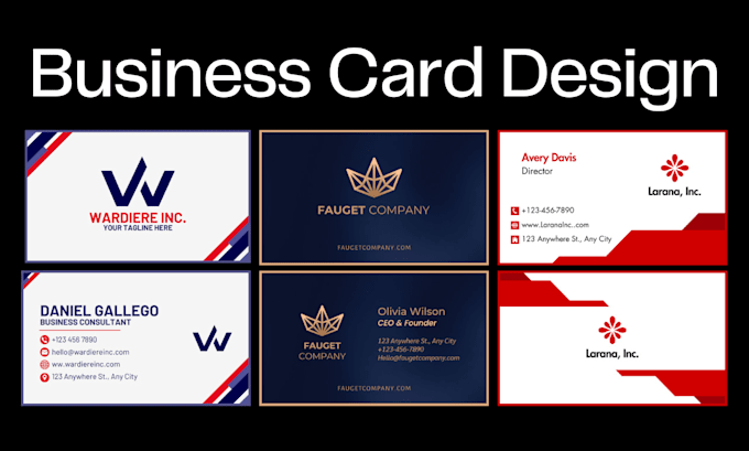 design professional double sided business card