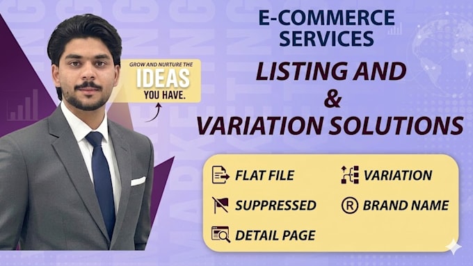 fix any amazon listing errors and variation issues