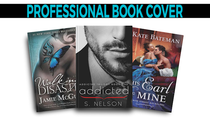 do romance book cover, fantasy book cover and mystery book cover design