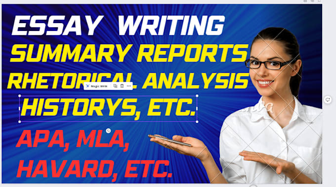 do research and write essays, reports and summaries