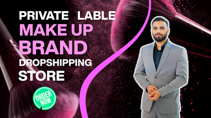 build  branded makeup beauty shopify dropshipping store