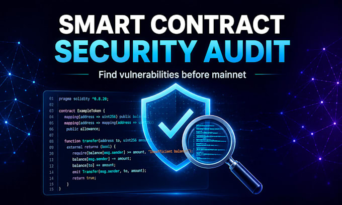 do a smart contract security audit and vulnerability review