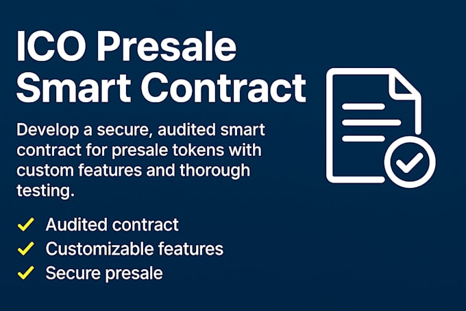 create ico presale smart contract