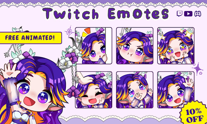 create custom twitch emotes, animated emotes, discord emoji for streaming