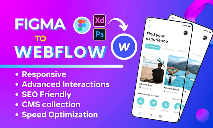 convert figma to webflow website design with webflow templates