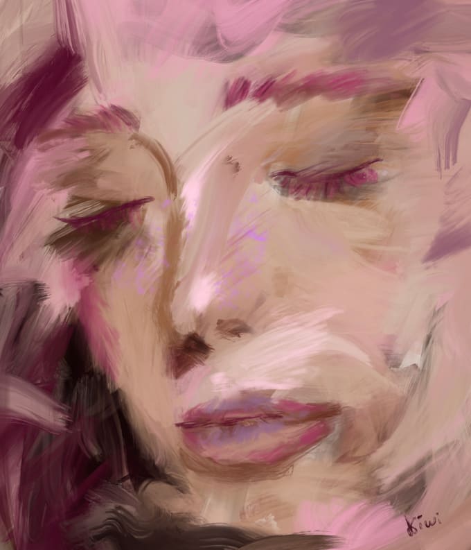 Make a custom hand painted profile picture , no ai by Kiwiofkawaii Fiverr