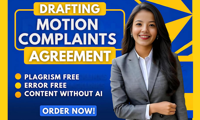 Prepare legal document, lawsuits complaint,motions by Rida_tech | Fiverr