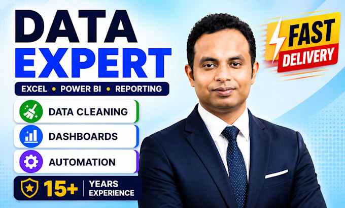 do excel data cleaning and excel data analysis and dashboard