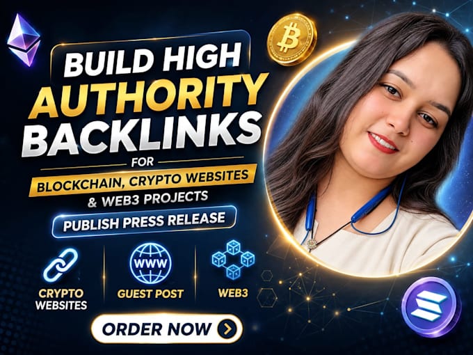 build high authority backlinks for blockchain, crypto websites and web3 projects