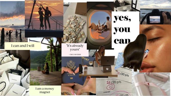 Create A Moodboard Or A Vision Board For You For 2024 
