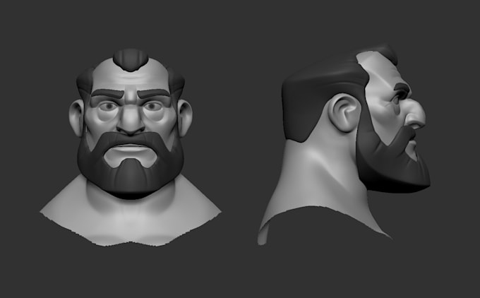 do quality 3d character modelling for animation and games, blender model