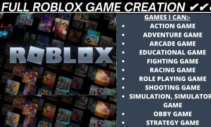 I will develop a complete custom roblox game