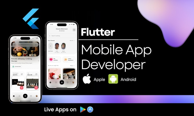 Develop your custom mobile and web app in flutter by M_azamm | Fiverr