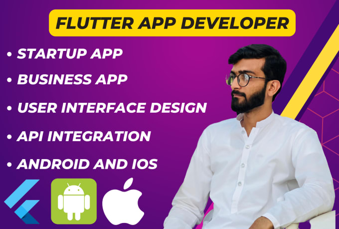 Create stunning flutter ui for your mobile app, flutter app development ...