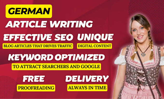write professional german articles, blog posts, dutch ebooks, german copywriting