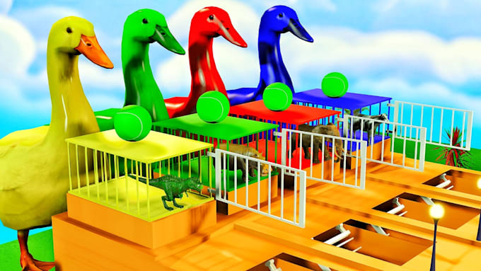 create 3d animation stories of humans with animals