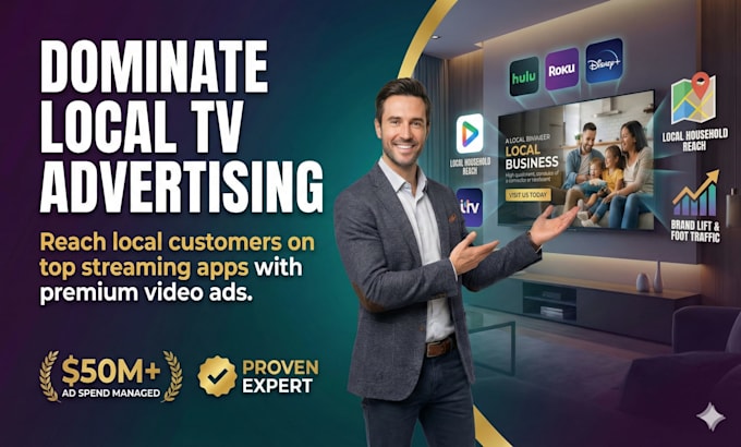 launch streaming TV video ads to reach local households