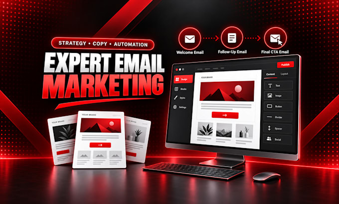 setup professional email campaign with automation in systeme io or mailchimp