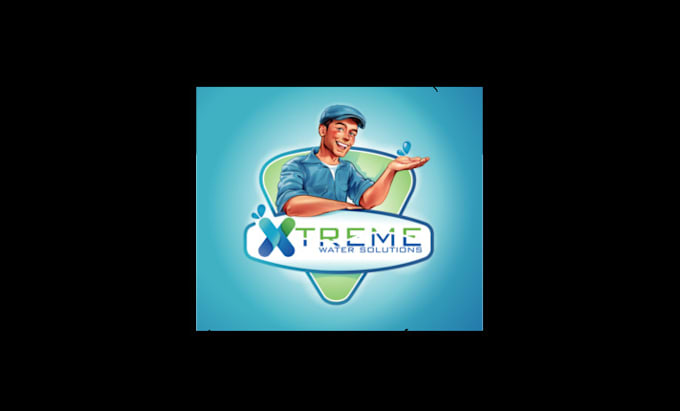 design awesome very clear water solutions logo