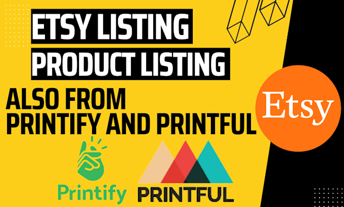 do etsy seo listing, product upload on etsy and printful