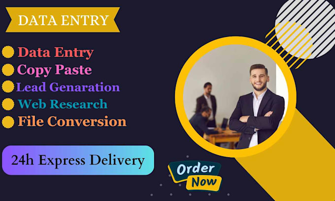 Do accurate data entry copy paste web research and lead generation ...