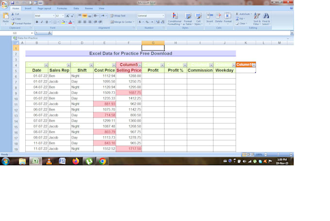 Data Excel Work Microsoft excel work for data entry and fourmulation of your data and ...