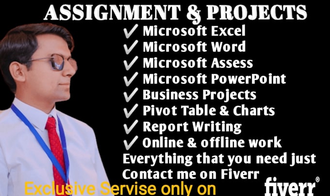 do urgent ms excel, word assignments projects and powerpoint presentation