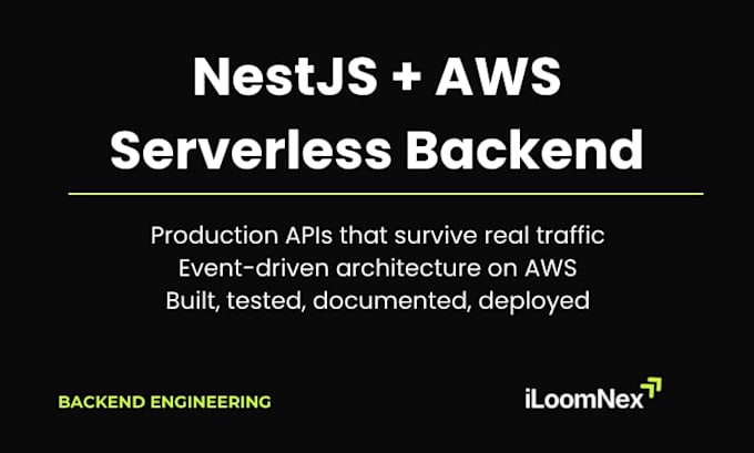 build your production nodejs and nestjs backend on AWS serverless