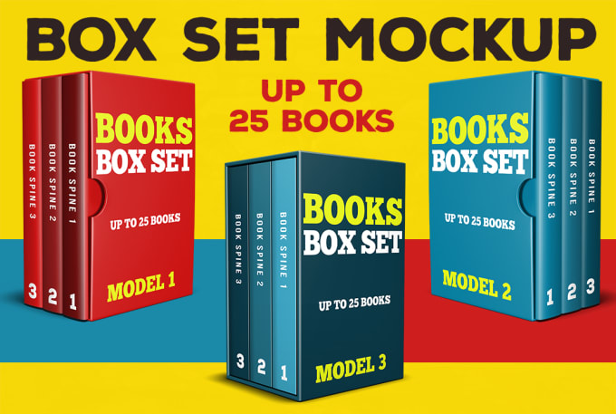 Design Book Box Set By Alinaserv | Fiverr