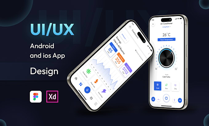 Create trendy mobile app ui ux design for android and ios by ...