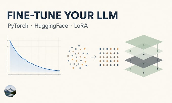 fine tune and train llms with pytorch and huggingface