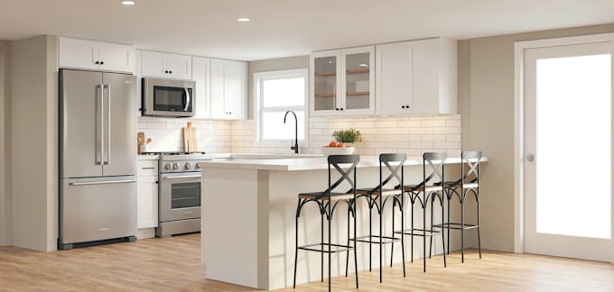 design your kitchen with cabinet list and quotation USA