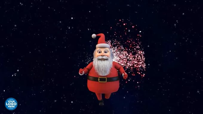 make amazing and best santa claus greeting video