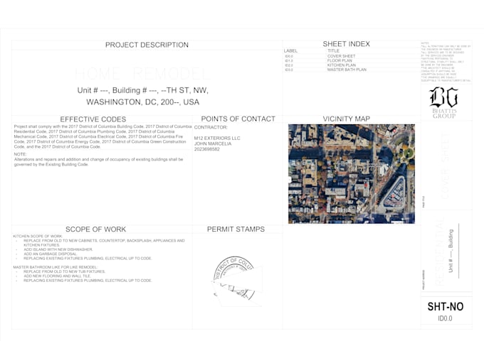 do permit drawings with renderings