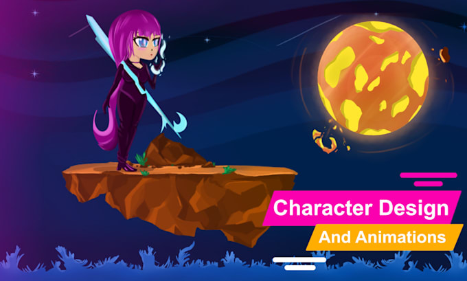 2d character sprites design and sprite sheets for video game