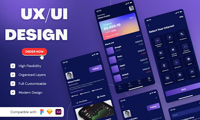 Transform ideas into user friendly ui ux design in figma by ...