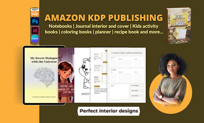 create journal, notebook, planner, amazon kdp low content book, kdp