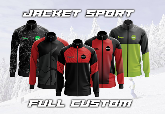 professional custom hoodie and jacket sublimation design