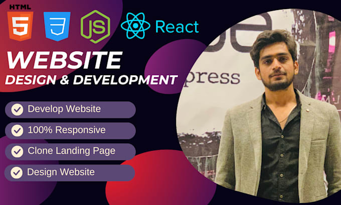 Create html website,business website,single page website,landing page ...
