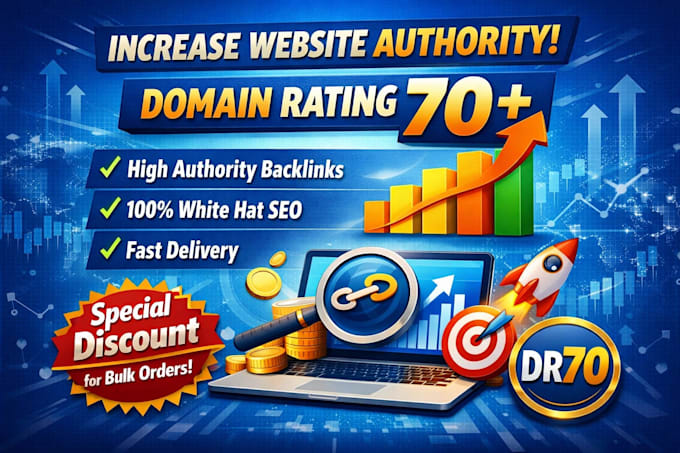 increase domain rating DR 70 plus ahref fast