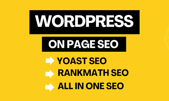 Optimize wordpress on page seo by rank math or yoast