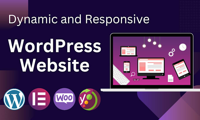 Design a dynamic and responsive wordpress website by Hiraanam | Fiverr