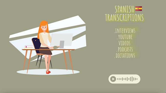 transcript audios, videos or texts in spanish