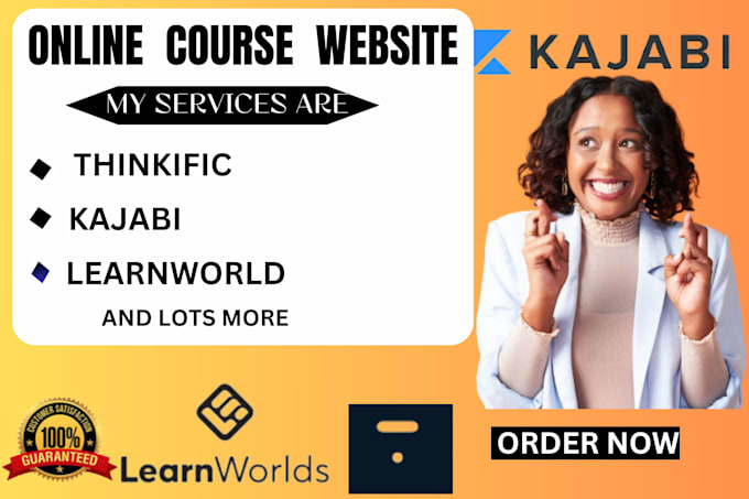 setup online course website on kajabi thinkific and learn world