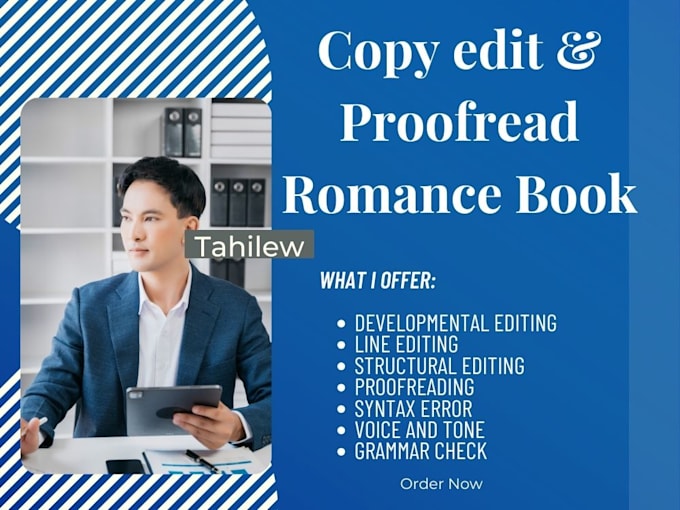 Provide romance book editing and proofreading by Tahilew | Fiverr