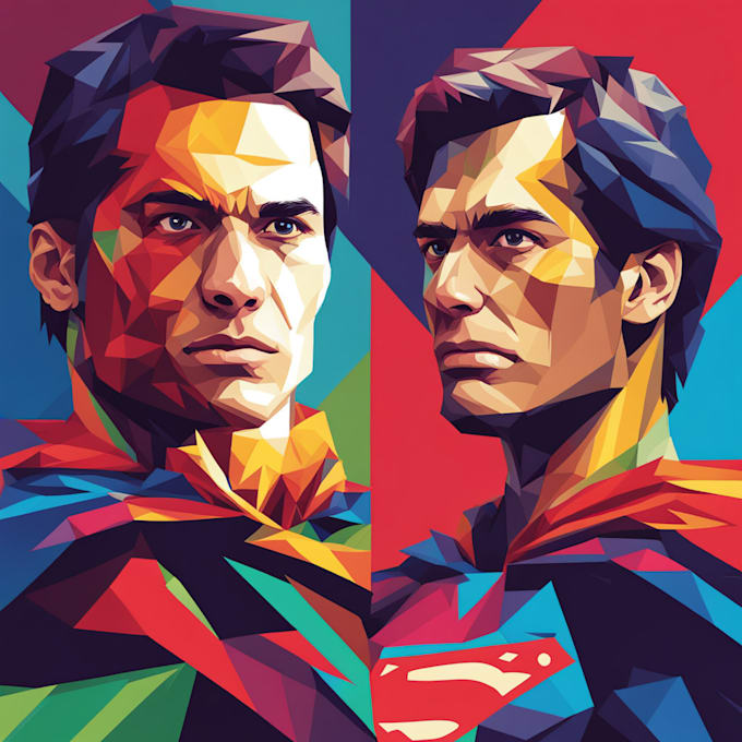 design superhero wpap pop art portraits