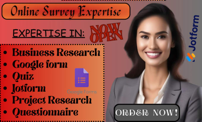 I will solve online survey google form typeform survey form
