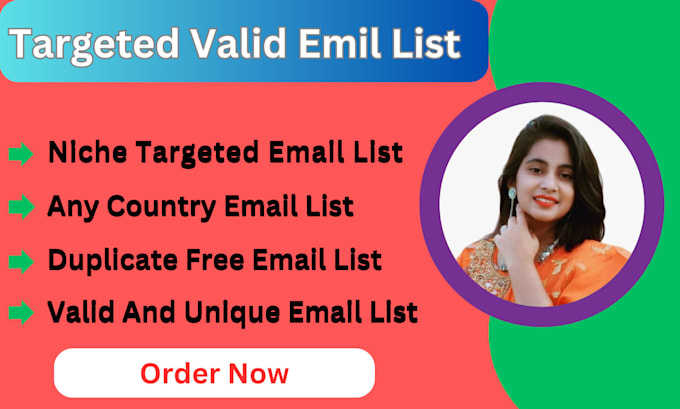provide niche targeted email list on targeted locations